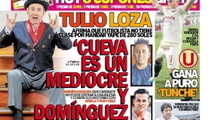 TULIO LOZA: ‘CUEVA ES UN MEDIOCRE Y DOMÍNGUEZ UN IDIOTA’