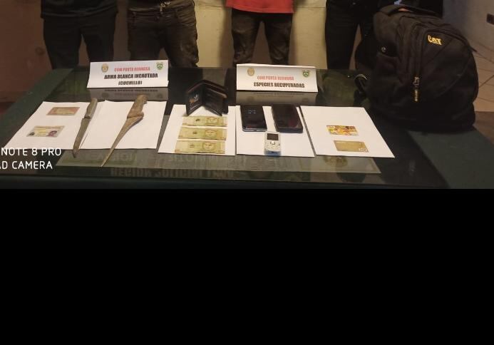 Carlos Alberto Farfán Rodríguez (41) y Adán Josué Torres Moreno (19), asaltaban con cuchillos 'matachanchos'. (foto: TROME)