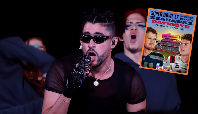 Bad Bunny se presenta en el show de halftime del Super Bowl (EFE)