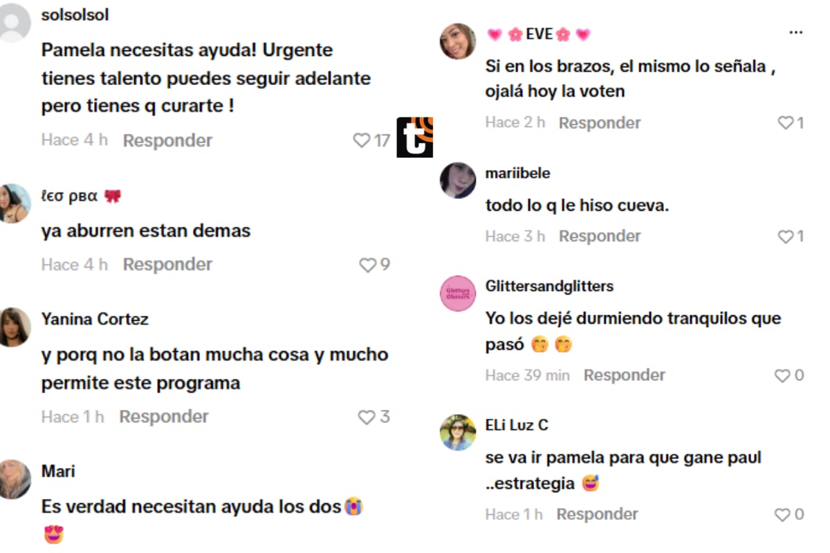 Usuarios piden que Pamela López sea expulsada del reality.