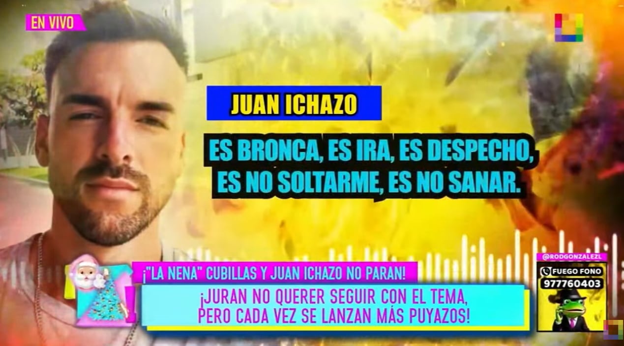 Juan Ichazo asegura que Johanna Cubillas no lo supera y por eso lo acusa de adulterio.