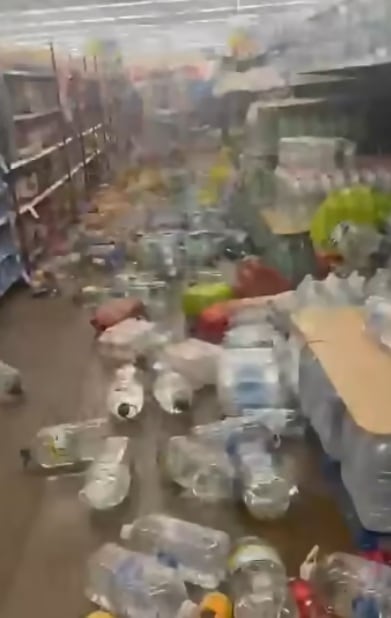 Daños materiales se produjeron por sismo en Antofagasta. (Redes sociales)