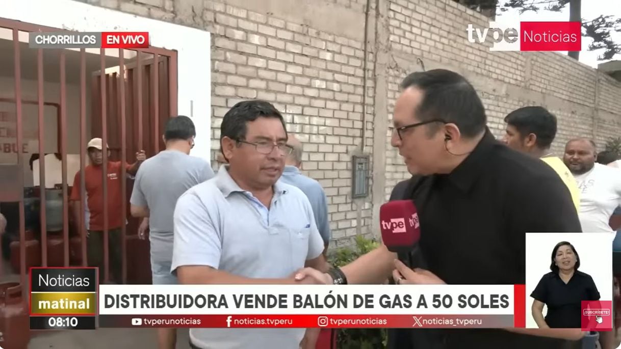 Don José sigue cobrando 50 soles por balón de gas en Chorrillos. Foto: TVPerú