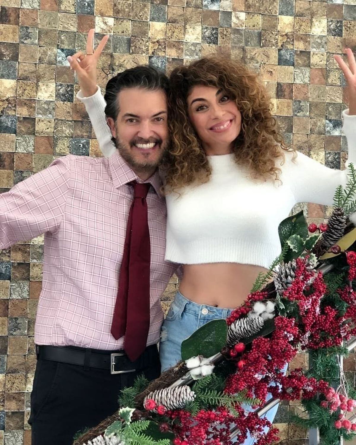 Junto a Anna Ferro, su segunda y última esposa, quien lo acompañó hasta su muerte (Foto: Fernando del Solar / Instagram)
