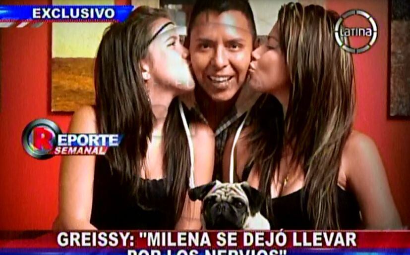 Greissy a la izquierda, Edwin al medio y Milena a la derecha. (Captura de pantalla: Frecuencia Latina)