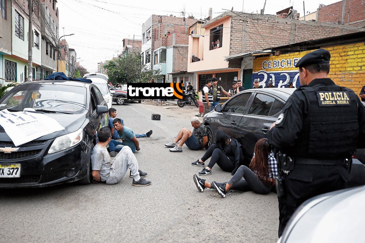‘Los Injertos de Sarita Colonia’ fueron capturados cuando iban a realizar asalto a cliente de banco. (Foto: Trome)