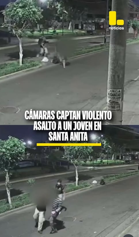 Una pareja fue sorprendida durante la madrugada por delincuentes en Santa Anita. La chica huyó.