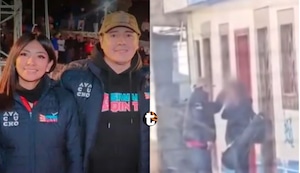 ¡Indignación en Ayacucho! Captan a vocalista de orquesta agrediendo a su compañera y ella lo justifica: “Solo quería animarme”