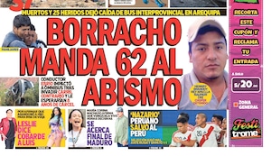 BORRACHO MANDA 62 AL ABISMO