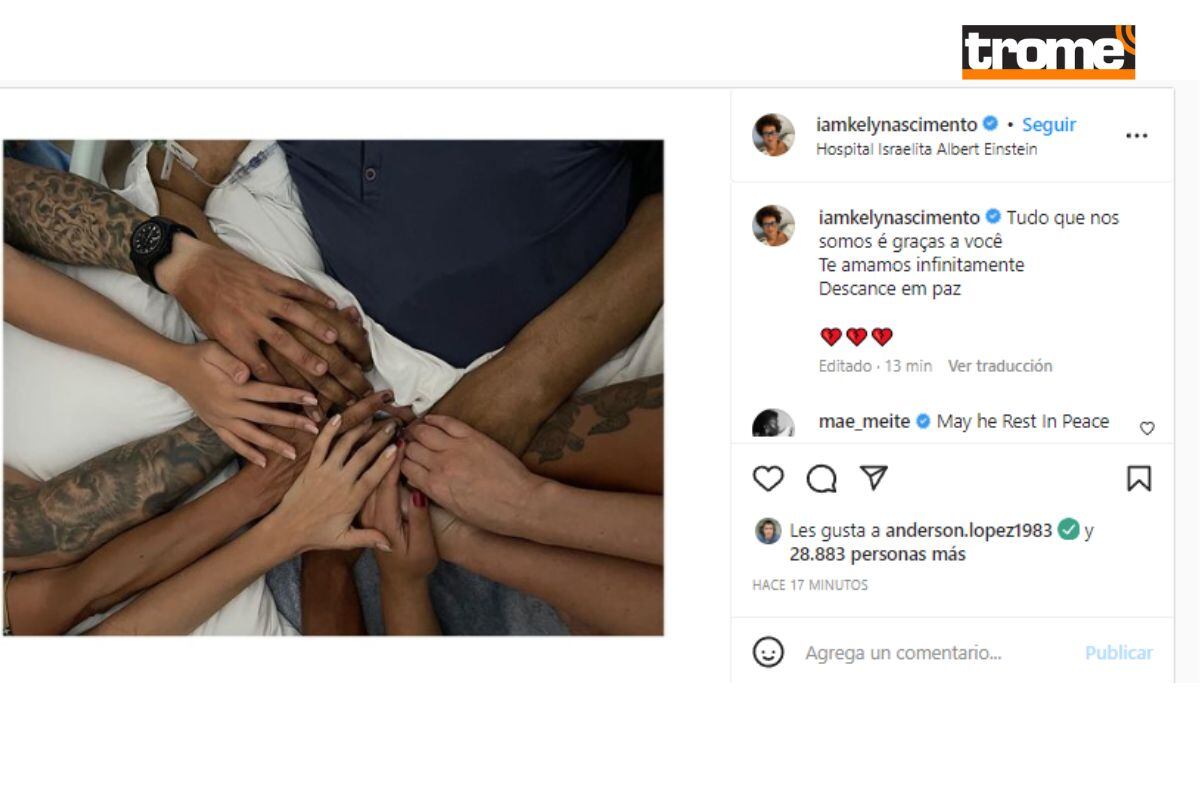 Hijos y nietos se despidieron del crack brasileño (@kelynascimento)