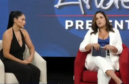 Pamela Franco se presentó en el programa de Andrea Llosa. (Panamericana)