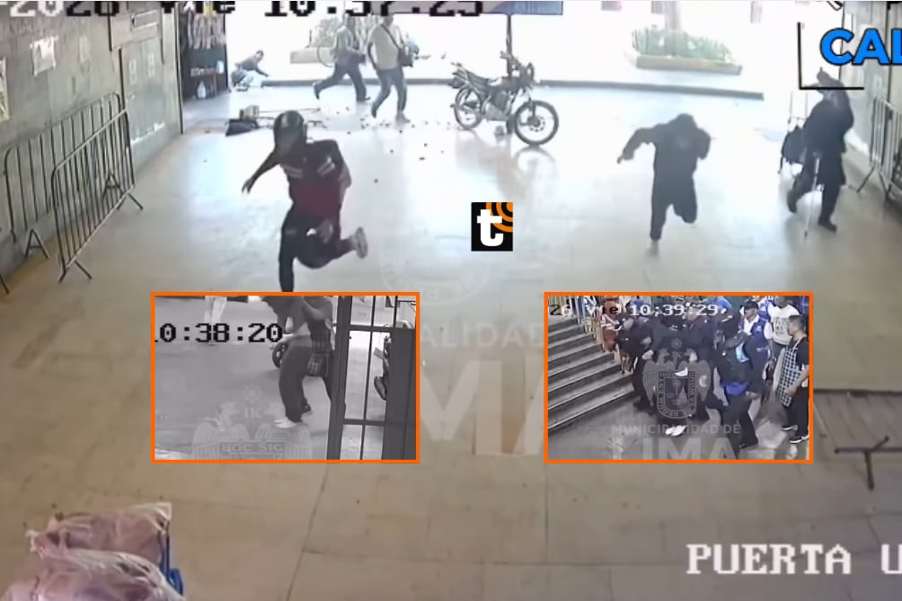 ¡Balacera y terror! Imágenes de la impactante captura del delincuente que asesinó a cambista en el Mercado Central