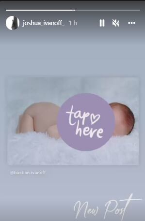 Hijo de Joshua Ivanoff. (Foto: @joshua_ivanoff_).
