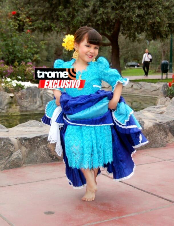 Astryd Vargas empezó a bailar marinera desde que era muy niña. (Entrevista: Isabel Medina / Trome).