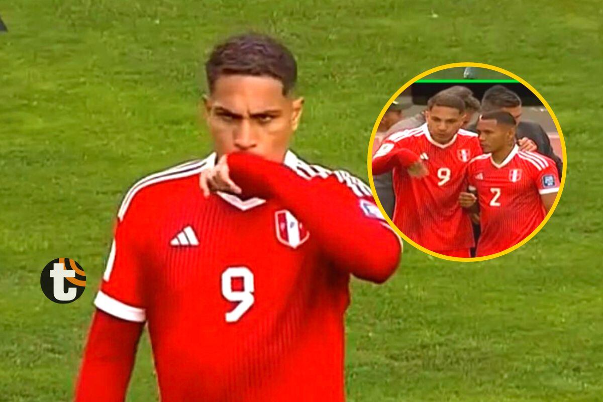 Paolo Guerrero mostró su molestia por situación que falló Bryan Reyna (Foto: @Latina)