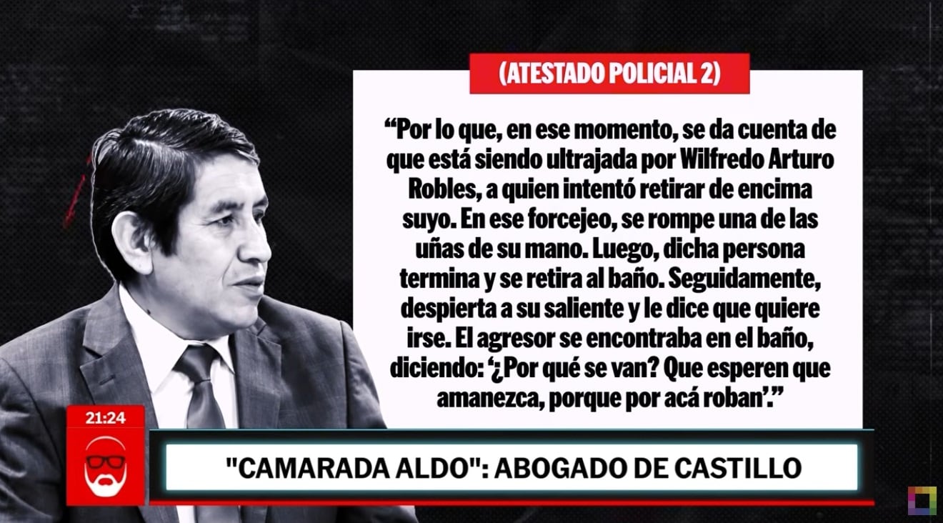 Atestado Policial N° 2 contra Wilfredo Robles (Foto: Captura Willax, Beto a Saber)