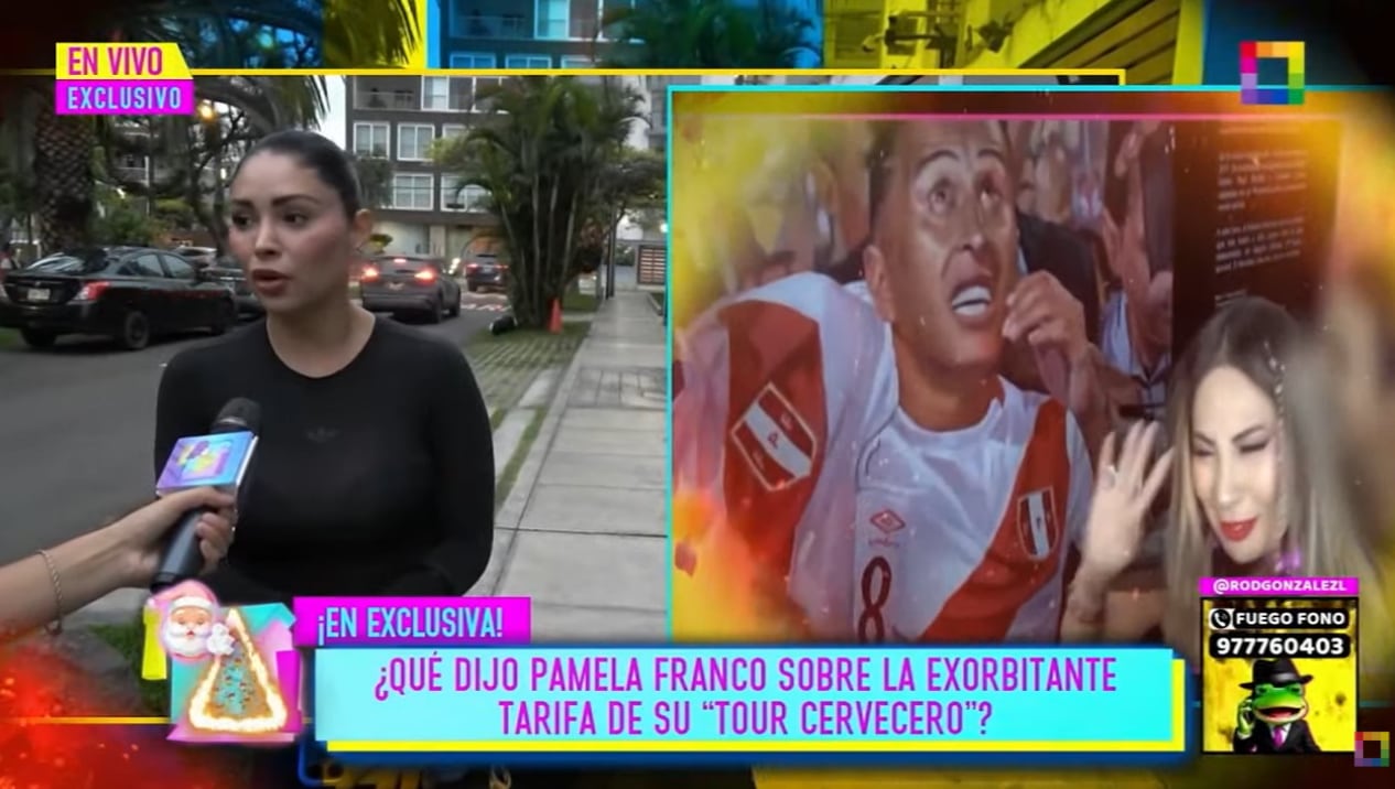 Pamela Franco evita opinar sobre declaración de Pamela López, quien dijo que se hizo una prueba de ETS.