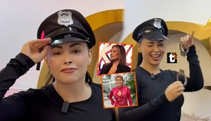 Pamela Franco se disfraza de ‘oficial’ de policía y ¿responde a Pamela López y a Magaly Medina?