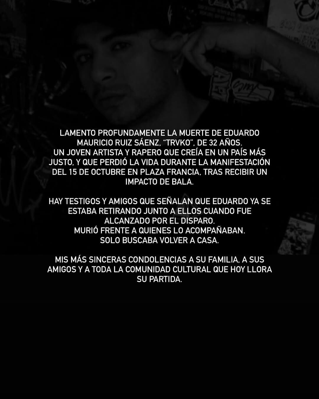 Modelo emite fuerte pronunciamiento tras la marcha de este miércoles 15 de octubre. (Instagram: @janickmaceta)