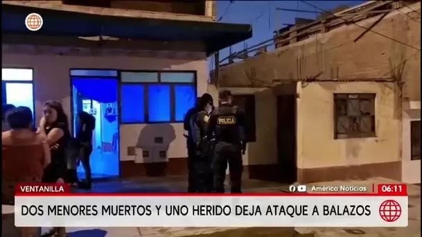 Ataque armado en una vivienda de Ventanilla deja dos adolescentes muertos y un herido. Foto: América noticias