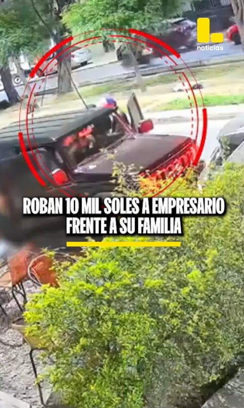 Delincuentes roban 10 mil soles a empresario fuera de su casa en Piura.