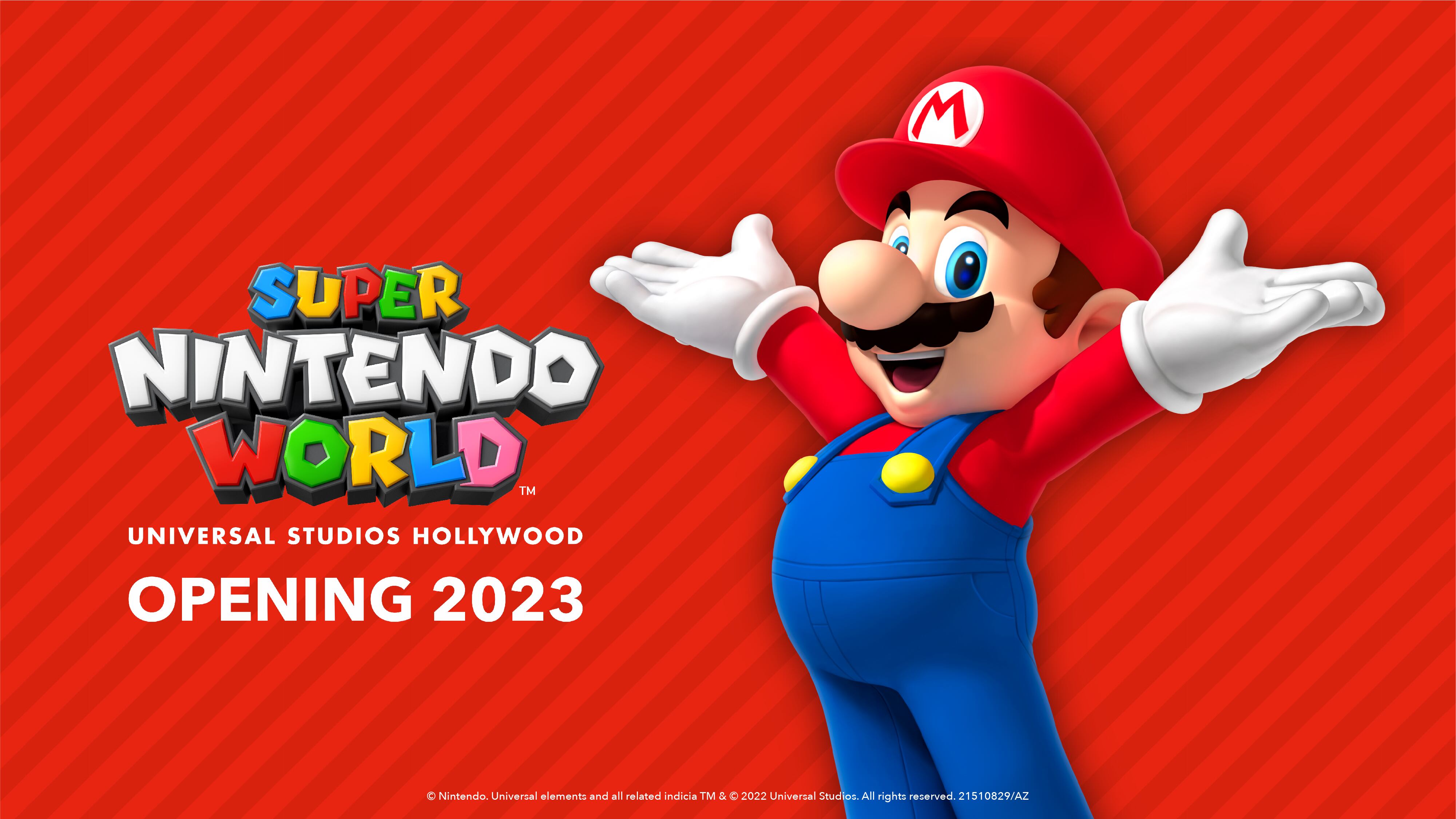 Anuncio de Super Nintendo World.