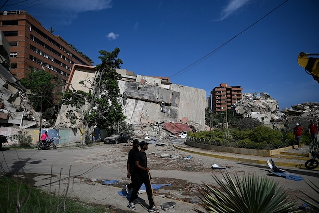 Imágenes del terremoto en Venezuela. Foto: Federico PARRA / AFP