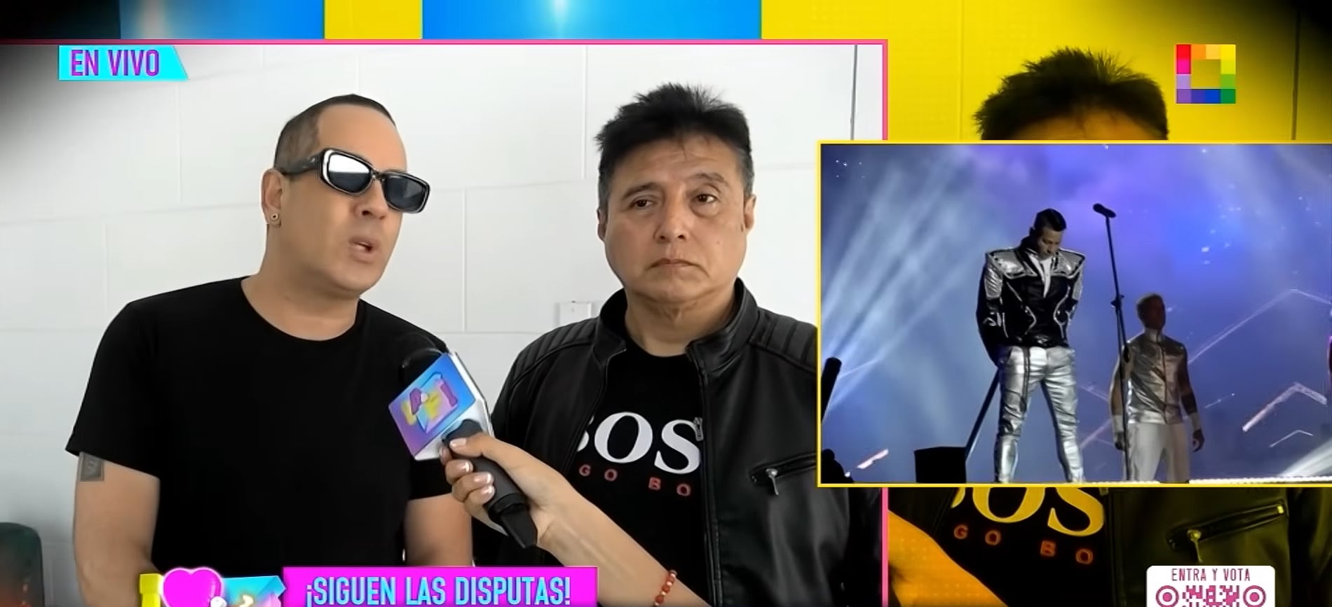 Miembros de Skándalo critican a Luigui Carbajal. (Foto: Willax)