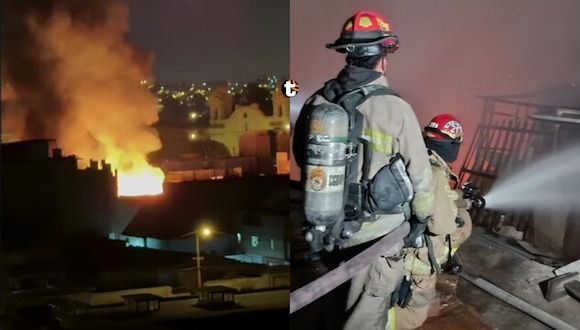 TROME | Incendio en el jirón Áncash arrasó con una quinta. Video: Panamericana