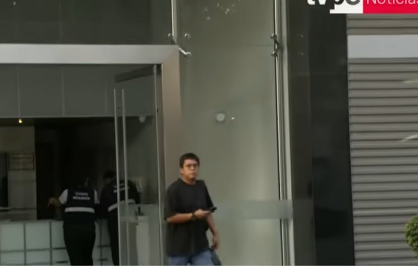 Accidente se produjo en este edificio del distrito de Surco. (TV Perú)