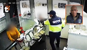 Delincuente armado y disfrazado de sereno roba joyería en Miraflores: sustrajo joyas valorizadas en más de 3 mil dólares
