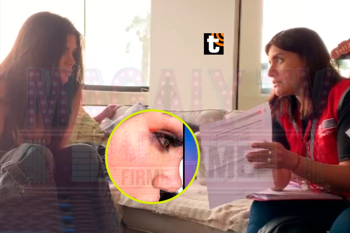 Samantha Batallanos denuncia por agresión a Jonathan Maicelo. Foto: Captura Magaly TV