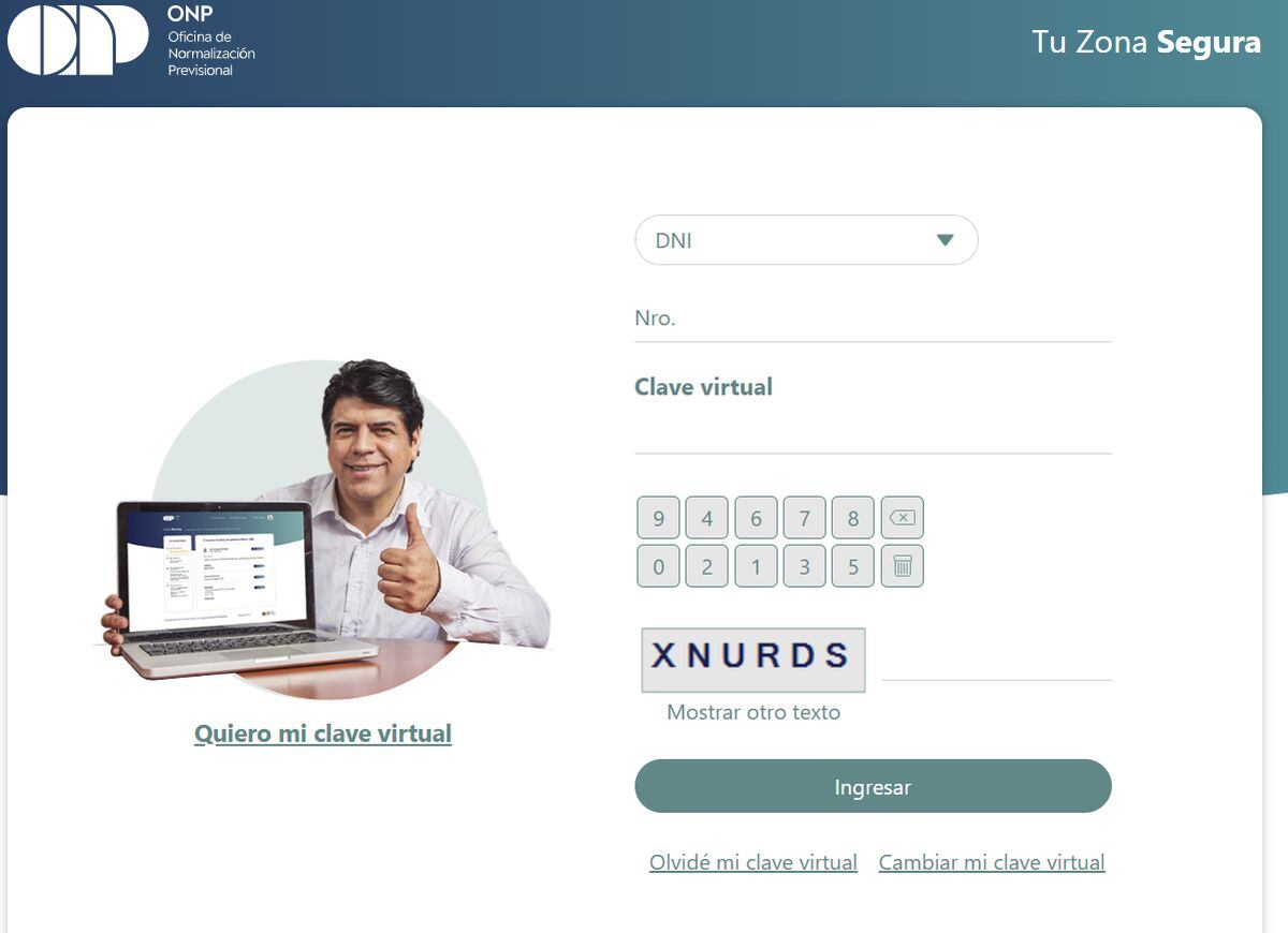 Debes tener tu clave virtual (Foto: ONP)