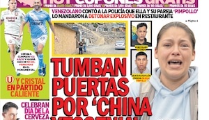 TUMBAN PUERTAS POR ‘CHINA YESSENIA’