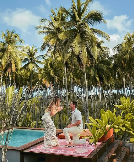 Así fue la pedida de mano de Cachaza, expareja de Rafael Cardozo.