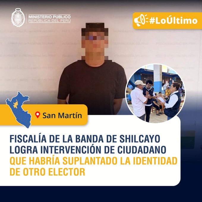Sujeto fue intervenido por suplantación de identidad. (Redes sociales)