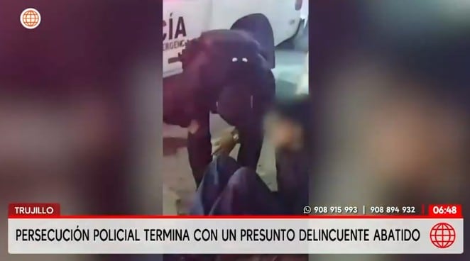 Tres detenidos tras balacera.