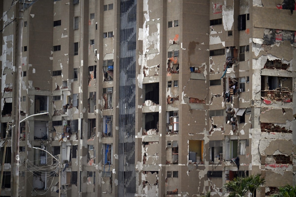 La Guaira tras los terremotos que azotaron Venezuela. Foto: Juan BARRETO / AFP