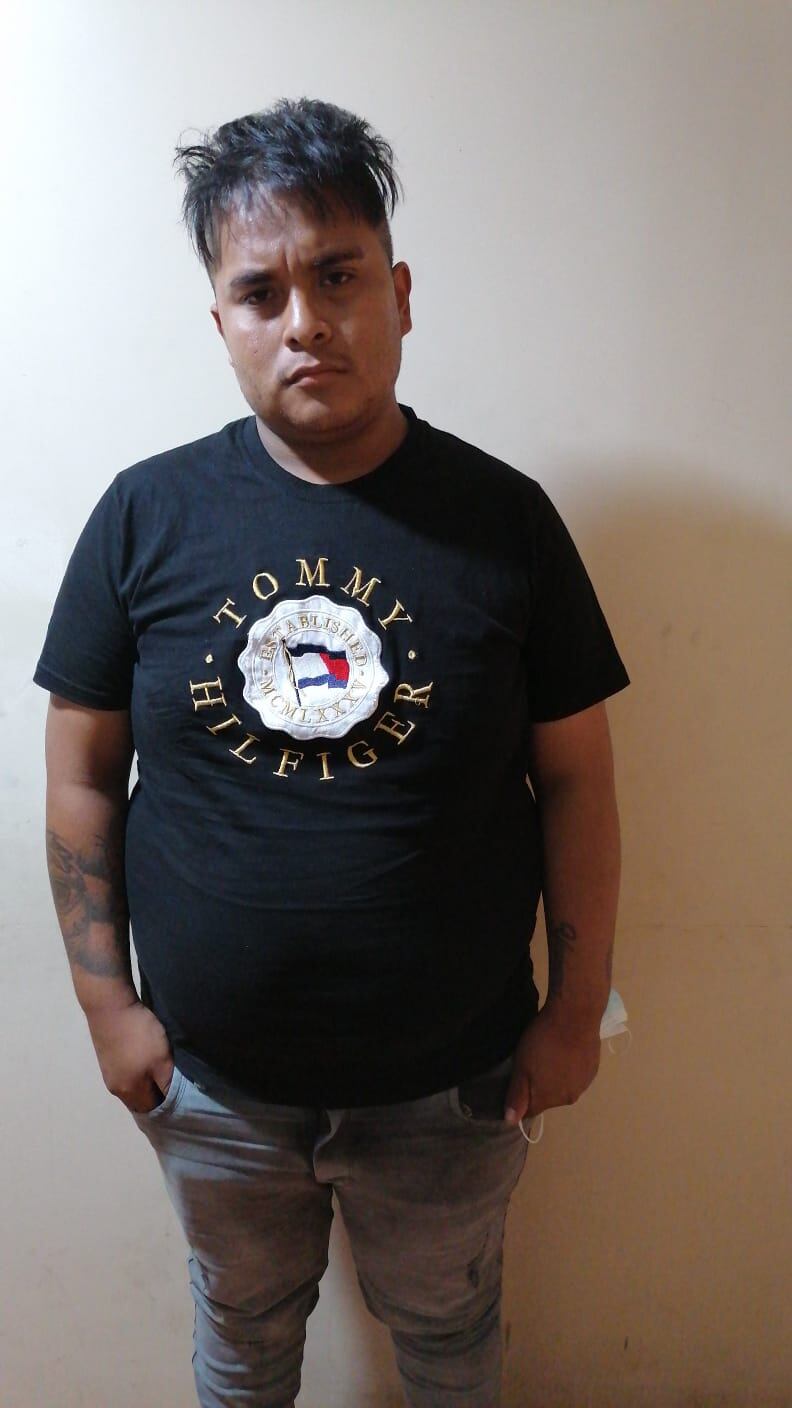 Jhordy Samir Balarezo Chacón (25), ‘Jhordy’, quien pertenecería a la banda ‘los fierreros del sur’, fue intervenido. (foto: Mónica Rochabrum/Trome)