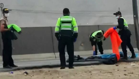 Hallan restos humanos en la Panamericana Norte