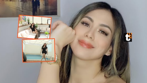 TROME- Fátima Segovia presume lujosa casa de 4 pisos gracias al Onlyfans: Tiene piscina y sala de cine