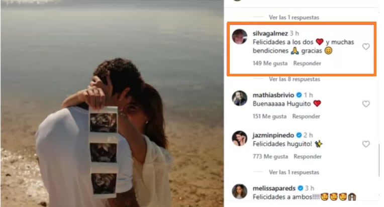 Madre de Hugo García está emocionada por la pronta llegada de su nieto o nieta.