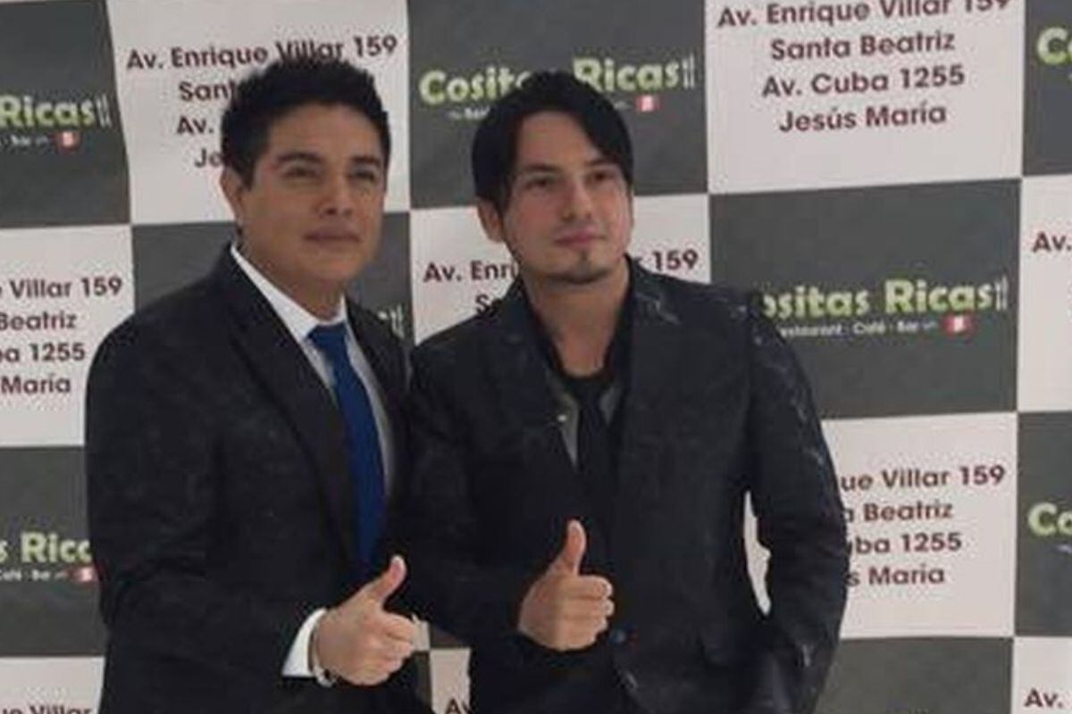 Marco Antonio junto a Leonard León.