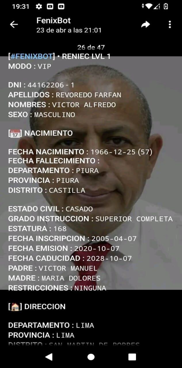 Amenazas a Víctor Revoredo