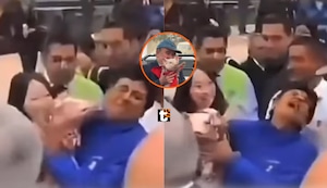 Cerdito del alcalde Rafael López Aliaga le muerde la cara a la congresista Norma Yarrow