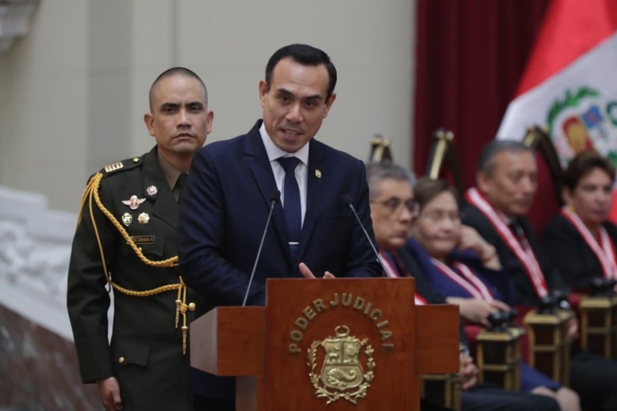 Presidente Jerí llama a unir a todos los poderes contra la delincuencia en el Año Judicial 2026. (Foto: Julio Reaño/@photo.gec)