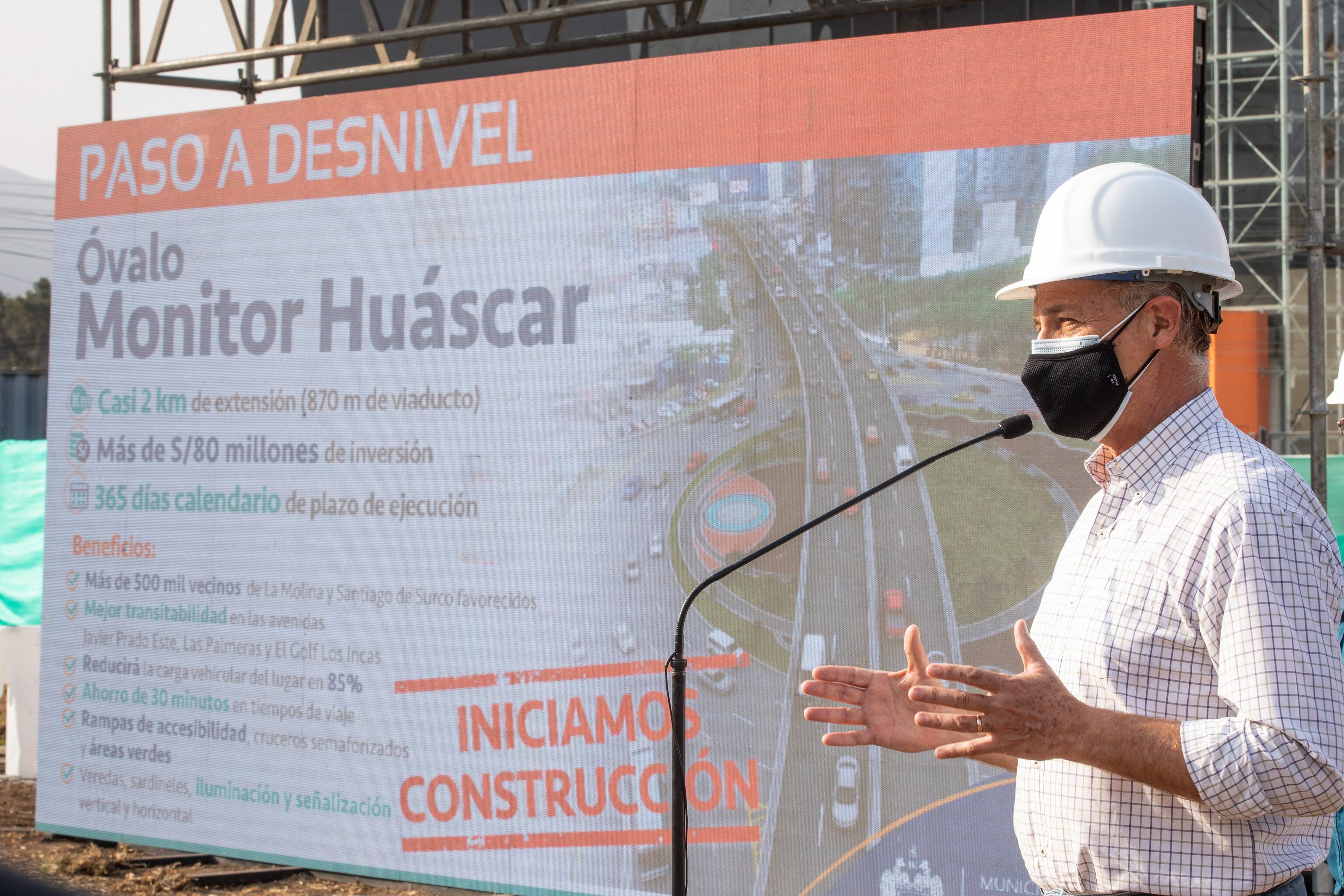 Alcalde Muñoz presentó la obra, que pretende descongestionar tráfico (Foto: MML/Flickr).