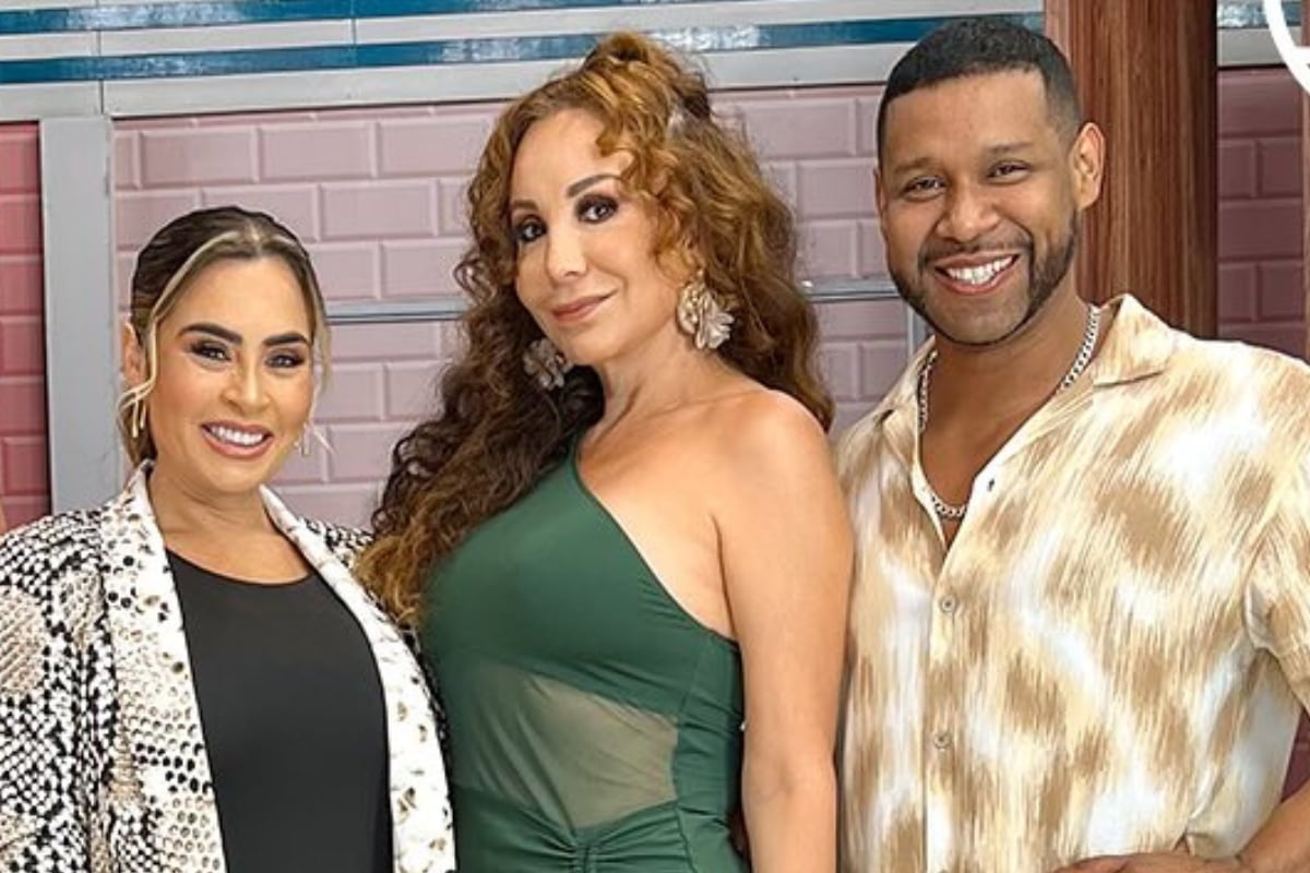 Ethel Pozo, Janet Barboza y Edson Dávila