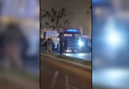 El delincuente subió en Puente Primavera.