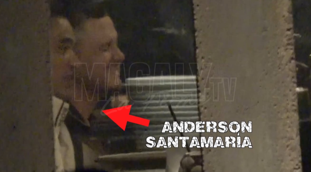 Anderson Santamaría es captado en cena nocturna con Onelia Molina.